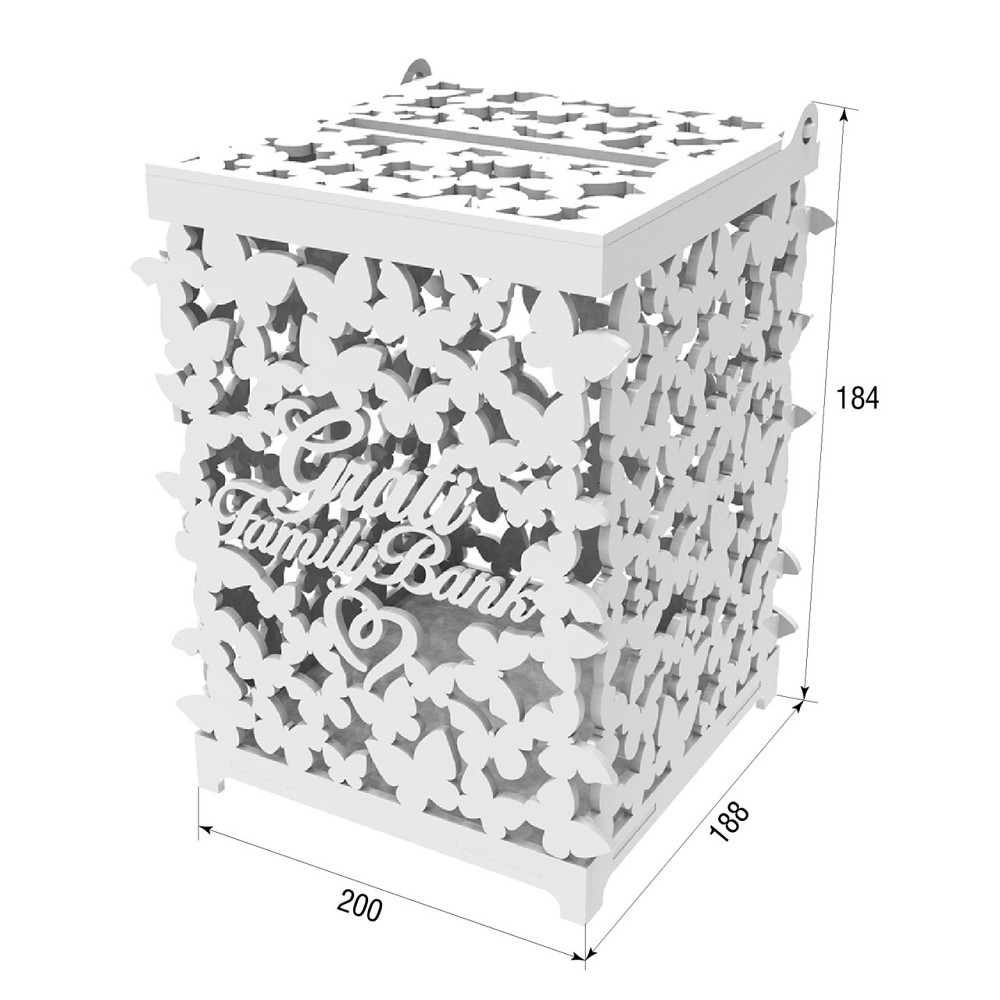 Сундук для конвертов, Свадебная казна 200х188х270мм Киев - изображение 3