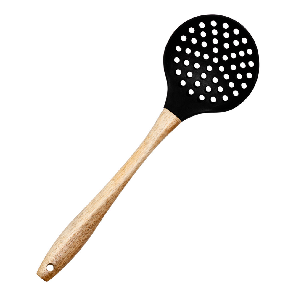 Ding Lanfang Шумівка для зняття піни силіконова з дерев'яною ручкою 33 (см) ложка шумівка кухон Коломыя - изображение 1
