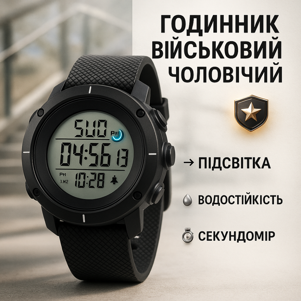 Оригинальные мужские часы SKMEI 1213BK, Полевые часы для армии наручнные спортивные ZP-47 Львов - изображение 17