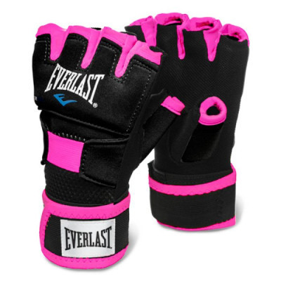 Бинты-перчатки Everlast Evergel Hand Wraps 723791-70-84 Чорні/Рожеві M/L (009283587666) Винница - изображение 1