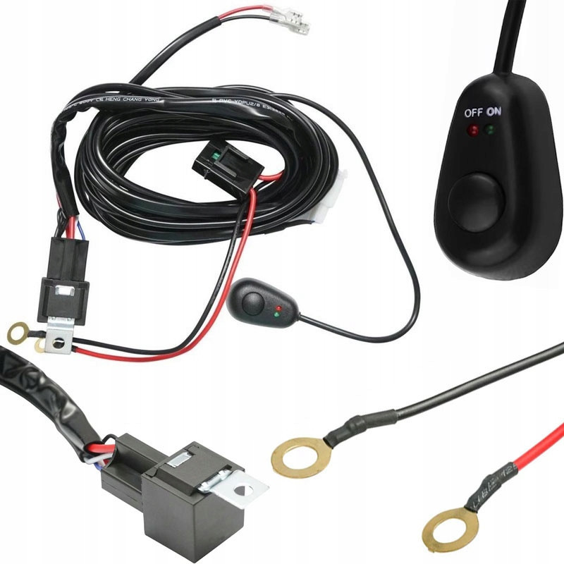 Универсальная проводка StarLight No5 для фар рабочего света 5,5м 120W кнопка ON-OFF (1 режим) + реле 12V Харьков - изображение 1