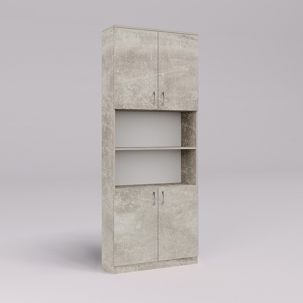 Шкаф офисный ОШ-3, Бетон, 800/340/2100 Львов - изображение 1