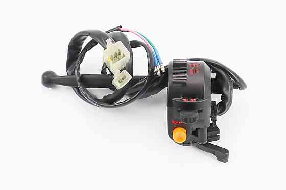 Блок кнопок на кермі лівий з важелем "підсмоктування" та гальма (під дзеркала М10) ЧОРНИЙ Киев