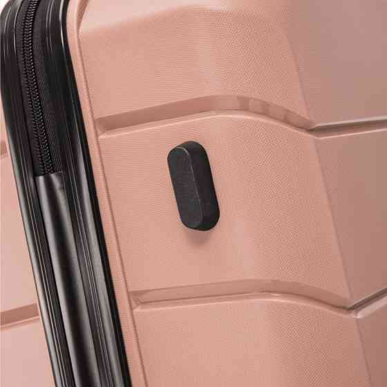 Валіза поліпропіленова WINGS PP06 велика 78 см золотисто-рожева Київ