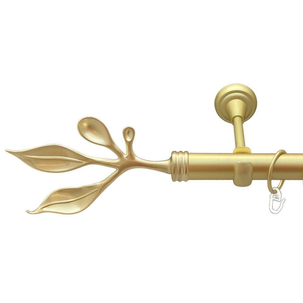 Карниз Orvit Баваро металевий однорядний відкритий Золото Матове 25 мм 240 см (00-00010180) Львів - фото 1