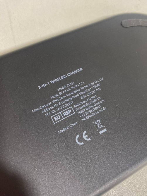 Бездротова зарядна станція 3 в 1 iXular 20W для iPhone, Apple Watch, AirPods Складана док-станція Чорна Б/В Київ - фото 7