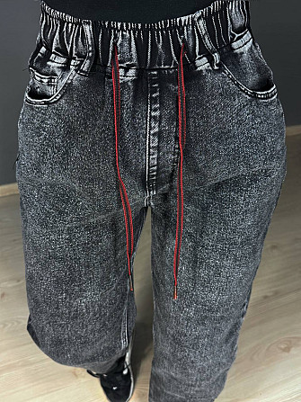 Джинсы женские Vanver 82033 MOM comfort jeans с резинкой на талии черные, Чорний, 31, 31, 82 см, 108 Одесса - изображение 7