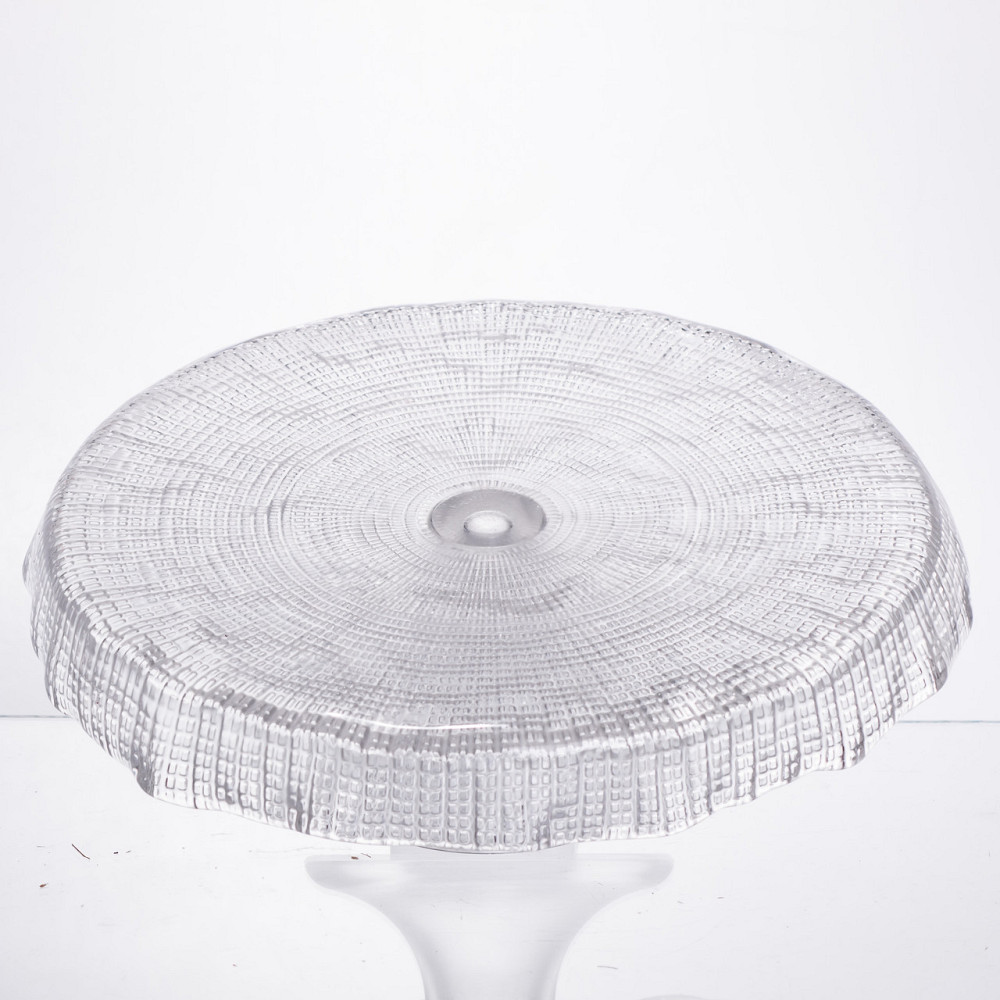 Стеклянная тортовница на ножке прозрачная Киев - изображение 2