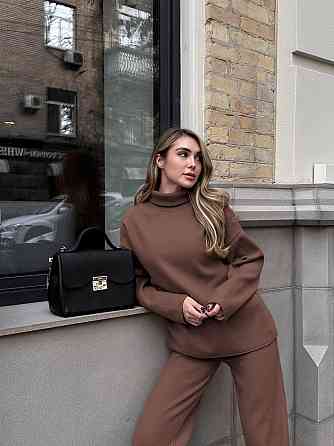 Костюм жіночий теплий шоколадний, 48/52 Харків