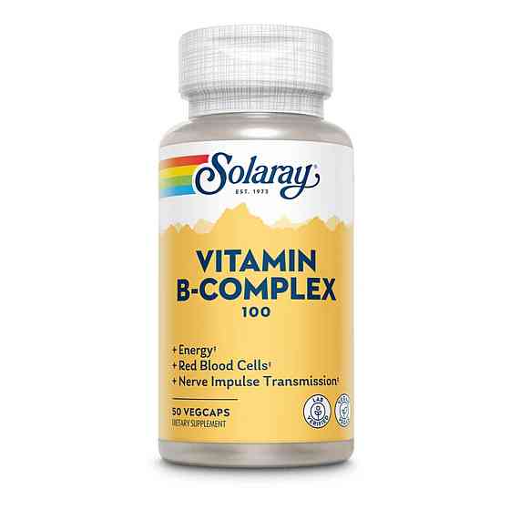 Комплекс витаминов группы В Solaray Vitamin B-Complex 100 50 раст капс Киев
