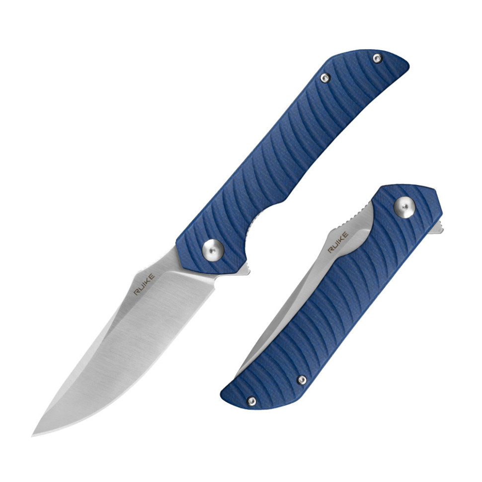Ніж складаний туристичний Ruike P123-ME, (9.2 см) 14C28N / мікарта синій Київ - фото 10