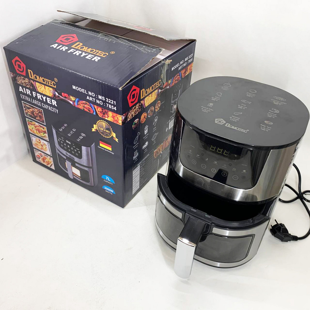 Аэрофритюрница-мультипечь для дома Domotec MS-3221 3500 Вт 7 л, Фритюрница для общепита QI-71 Львов - изображение 12