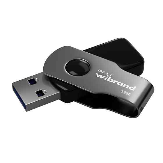 Флешка flash Wibrand USB 3.2 Gen1 Lizard 128GB Black WI3.2 / LI128P9B Одеса