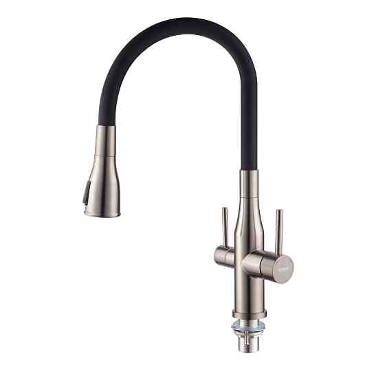 Кухонний змішувач Koer KI-72024-07 з виходом для питної води з нержавіючої сталі (KR5013) Харків