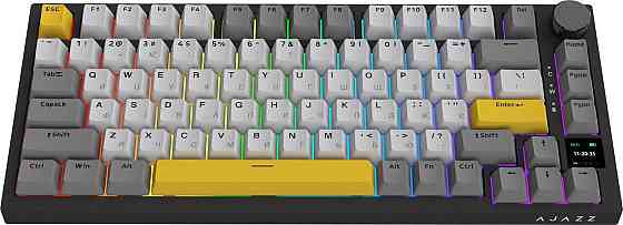 Клавіатура бездротова Ajazz AK820 Pro Gift Switch Black (AK820PRO-G-BGY) ( Чорний ) Харків