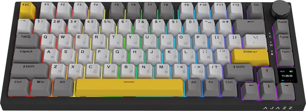 Клавіатура бездротова Ajazz AK820 Pro Gift Switch Black (AK820PRO-G-BGY) ( Чорний ) Харків - фото 2