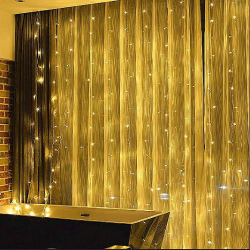 Світлодіодна гірлянда завіса (штора) 300 Led 3*3м теплий колір USB CW-GW-300L33U ColorWay Житомир