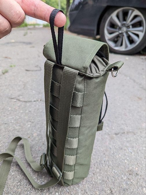 Тактична сумка підсумок чохол тримач для пляшки термосу 1.5 л з системою MOLLE Днепр - изображение 9
