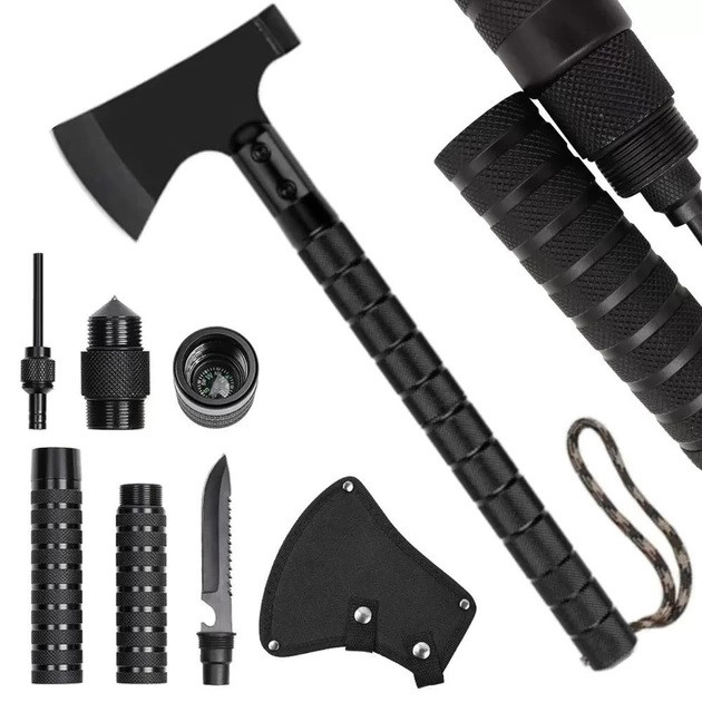 Сокира тактична, набір для виживання 9в1 VT36 туристичний WD-85 Львів - фото 7