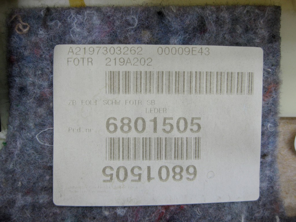 Mercedes-Benz  A2197301262 9E44 Карта задніх правих дверей чорна CLS C219 Одесса - изображение 13