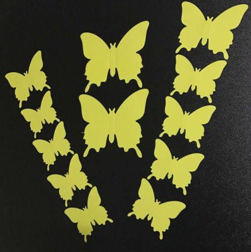 Жовті метелики декоративні - 12шт. Київ - фото 3