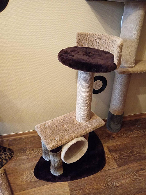 Когтеточка для кошек с лежаком ручной работы (высота 80см) 15/795 Киев - изображение 1