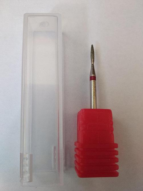 Борфреза алмазная тип H 1x8x2,35 пламя (красная линия) Полтава - фото 1