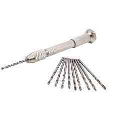 Мини дрель с 10 сверлами и цангами Киев