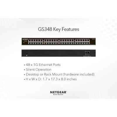 Комутатор мережевий Netgear GS348-100EUS Вінниця