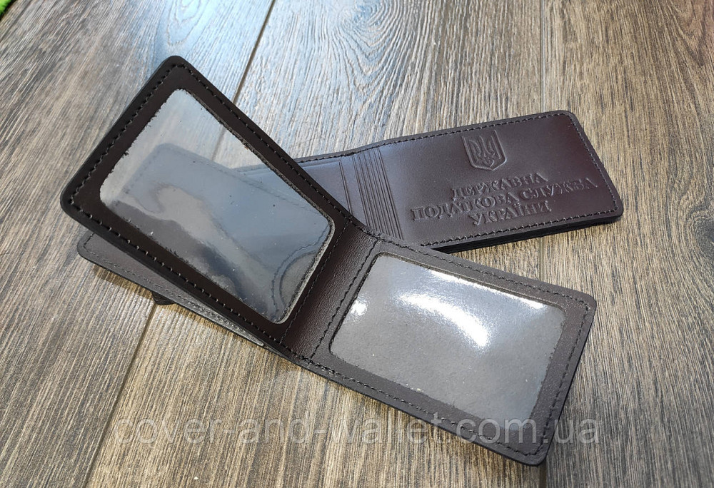 Обкладинка з додатковим клапаном на посвідчення "Державна податкова служба України" Київ - фото 3