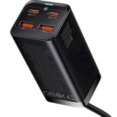 Зарядний пристрій Baseus 2xUSB-C 100W + 2xUSB GaN black (CCGP000101) Вінниця - фото 5
