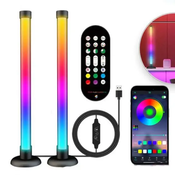 Светодиодные панели 25 см 2шт RGB с APP Smart от USB и пультом Коломия