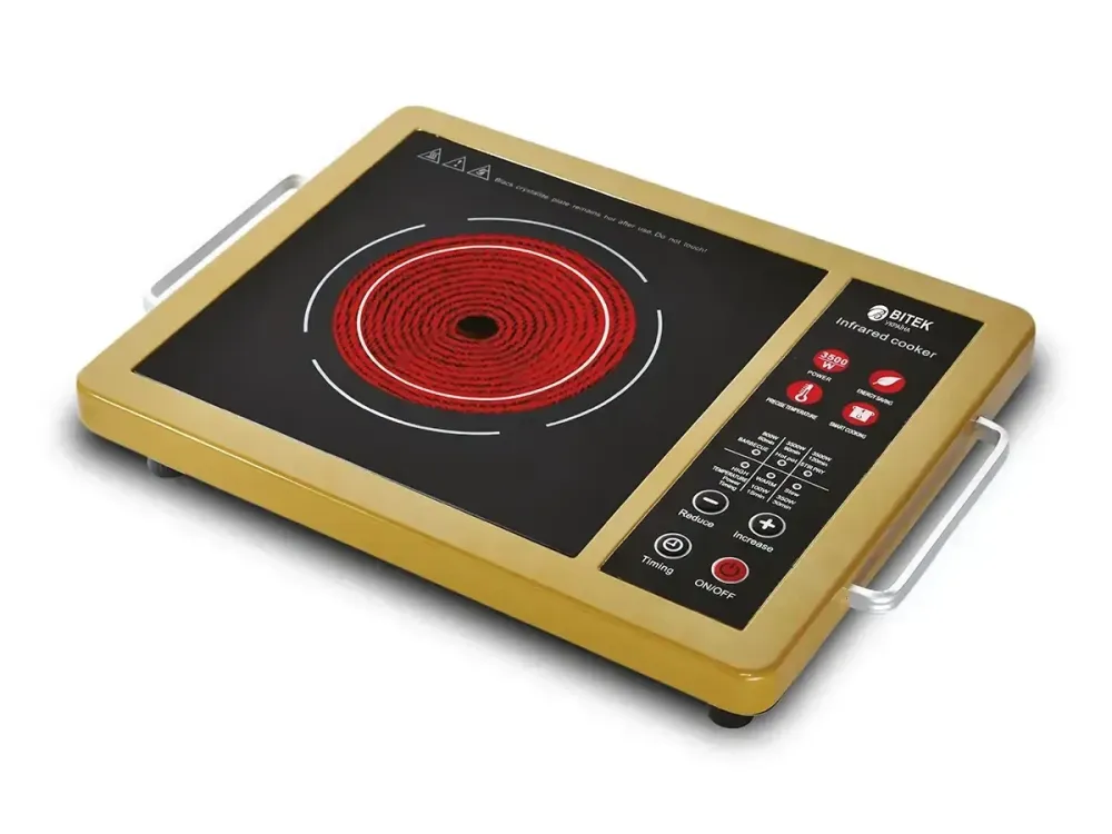 Електроплита інфрачервона 1 конфорка BITEK 3500Вт BT-8006 Склокераміка 5 вбудованих режимів Одеса - фото 4