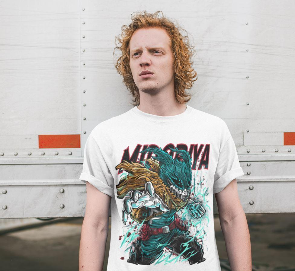 Футболка з аніме принтом Моя геройська академія оверсайз (S/M/L) Чорний AnimeJ0855 Дніпро - фото 5