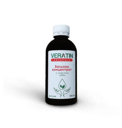 Бальзам-концентрат для рук (антисептик) с маслом мяты, Flosvita, Veratin Skin Care, 250 мл. Харьков