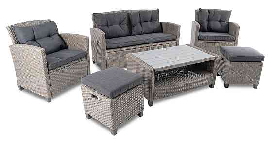 Набір садових меблів Di Volio Firenze сірий/графітовий Киев