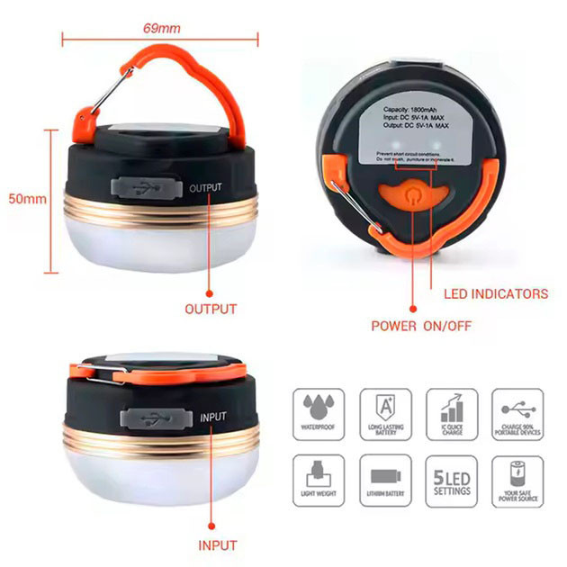 Светодиодный фонарь кемпинг YD-1-LED EZ-83 Киев - изображение 3