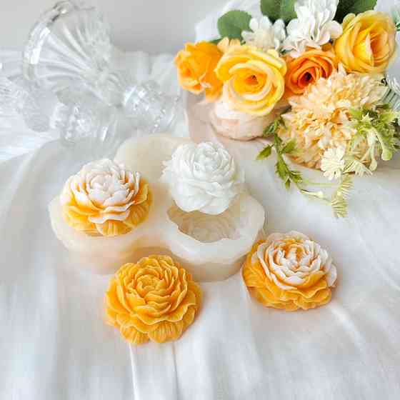 Силиконовая форма для изготовления свечи, молд 95 х 105 х 27 мм для изделий из воска пчелиного, соевого и парафина Каменец-Подольский