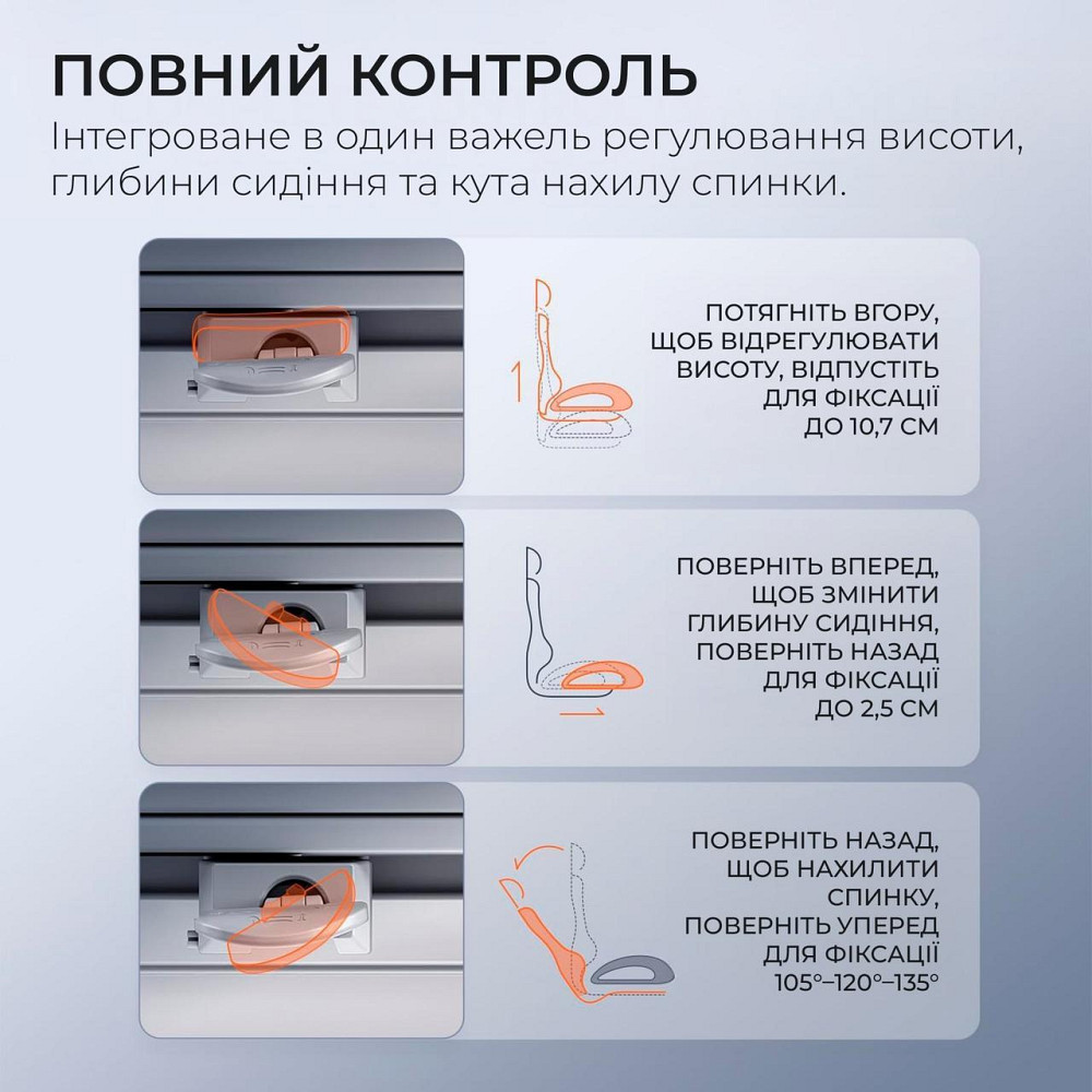 Крісло офісне Sihoo Doro C300 Pro Mesh White (DORO-C300-PRO-M102) ( 11715 ) Харків - фото 13