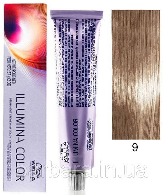 Краска для волос  Wella Illumina Сolor  9/  очень светлый блонд Киев - изображение 1