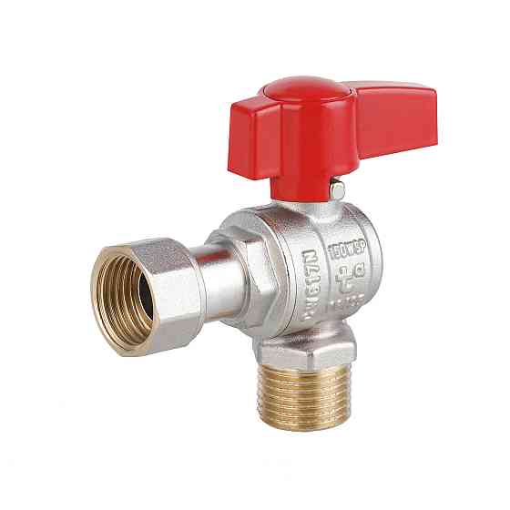 Кран кульовий Thermo Alliance Standart 1/2" ВН кутовий, PN40, з накидною гайкою TAS224W15 Київ