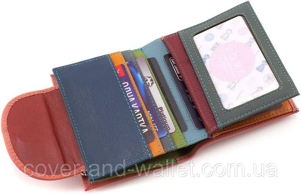 Невеликий жіночий гаманець коралового кольору з монетницею ST Leather Київ - фото 7