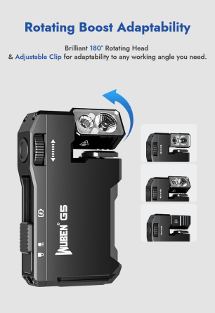 Фонарь брелок Wuben G5 EDC с красным светом + RGB Зеленый Винница