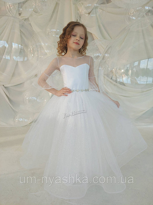 Довга біла сукня 122-128 Кривий Ріг - фото 6