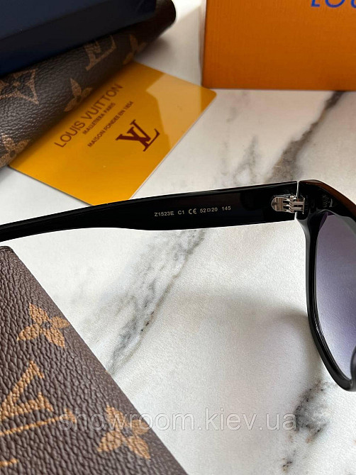 Жіночі сонцезахисні окуляри Lv (1523) black LUX Київ - фото 6