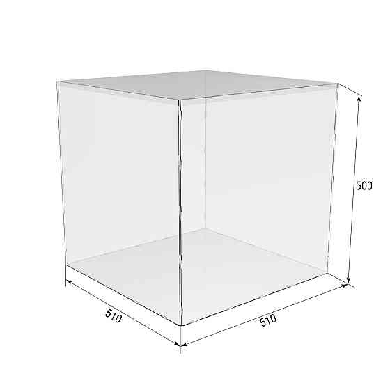 Коробка акриловая EKOSTAR 500х500х500 с крышкой Киев