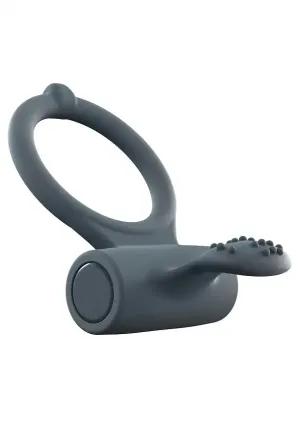 Ерекційне кільце Dorcel Power Clit Plus з вібрацією, перезаряджається, з язичком та щіточкою Львов
