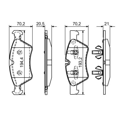 Гальмівні колодки Bosch 0 986 494 165 Вінниця - фото 5