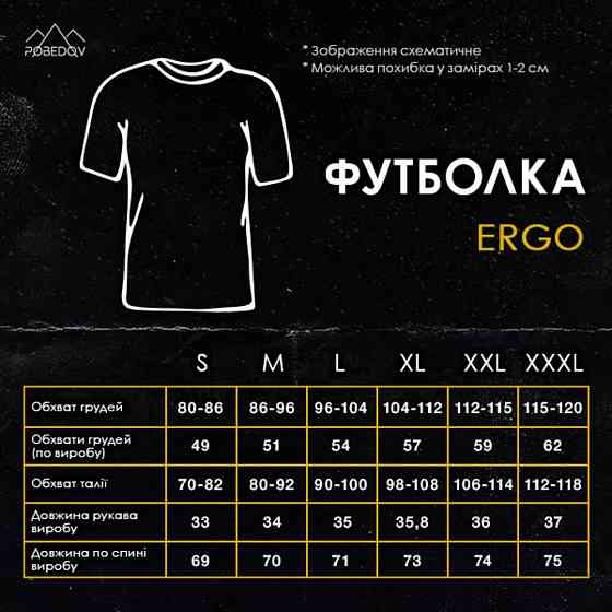 Мужская пиксельная футболка Pobedov Ergo Киев