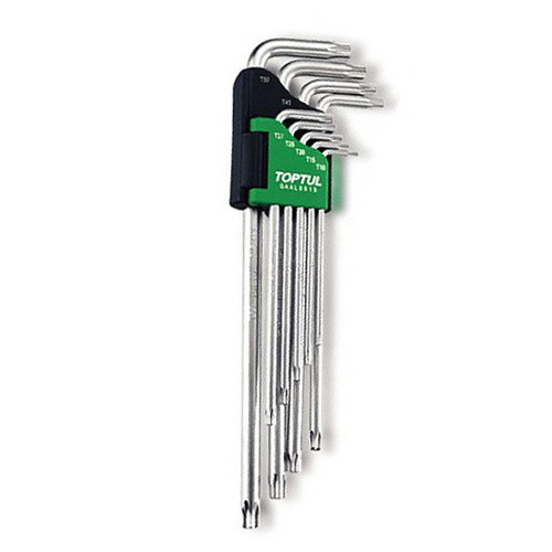 Г-образные ключи TORX TOPTUL T10-T50 9ед. супердлинные с отверстием GAAL0915 Чернигов - изображение 1
